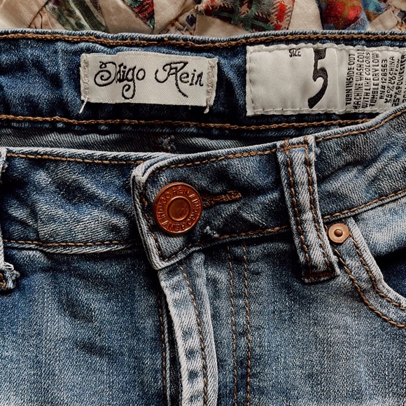 Ripped Mini Jean Skirt - Picture 2 of 5